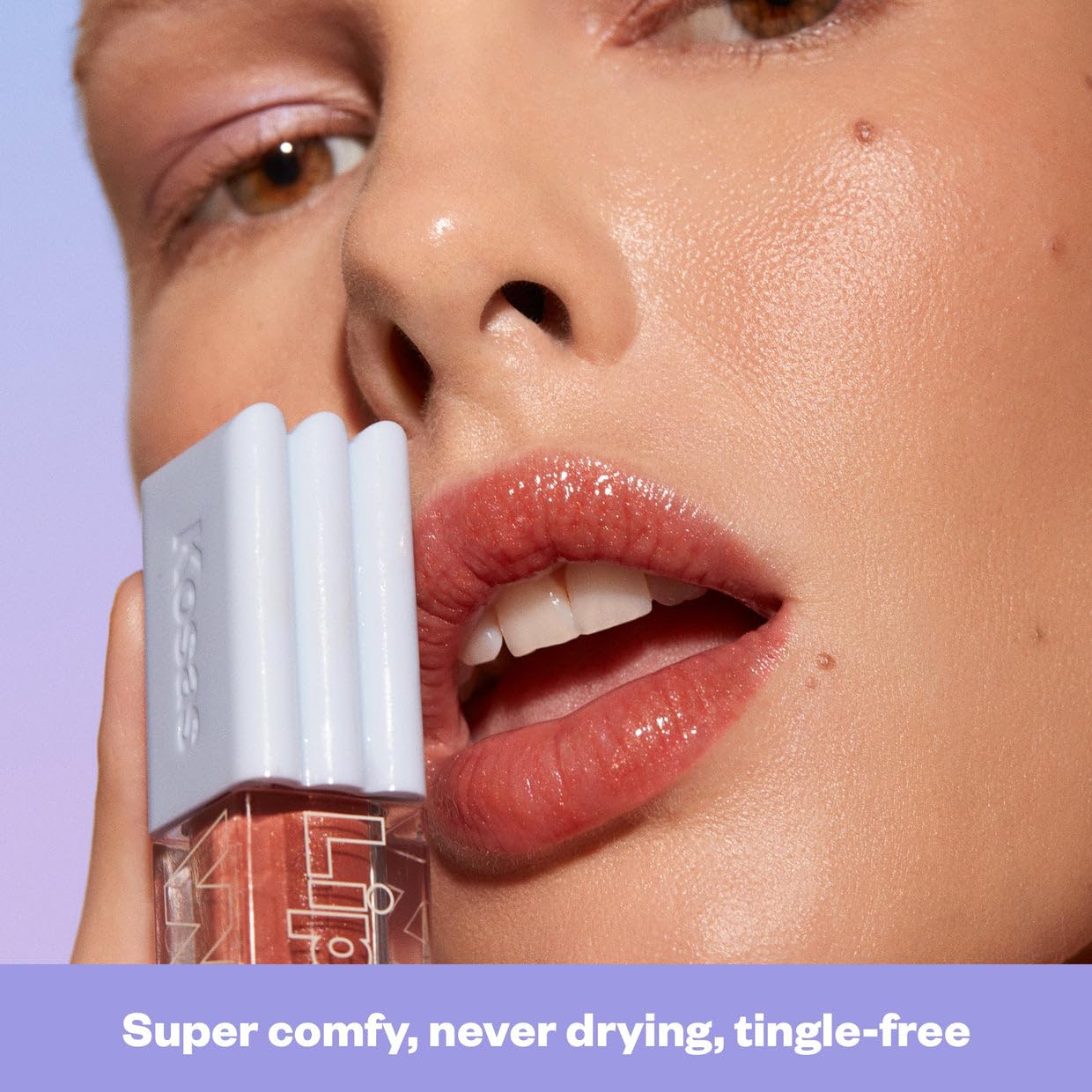 Kosas Wet Lip Oil Gloss – Hydrating Lip Plumping Treatment with Hyaluronic Acid & Peptides | Non-Sticky Finish