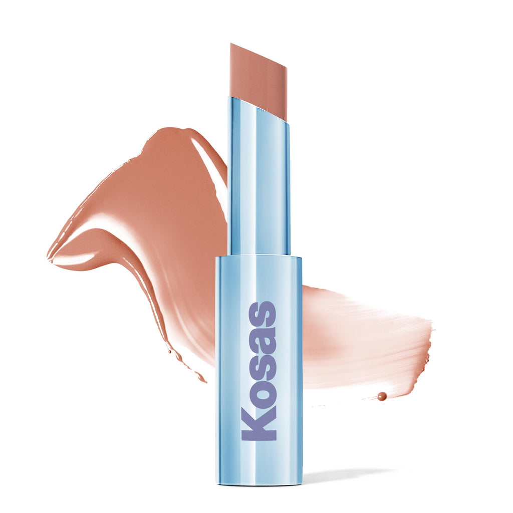 Kosas Wet Stick Moisturizing Lipstick in Heatwave | Ceramides, Hyaluronic Acid & Mango Butter