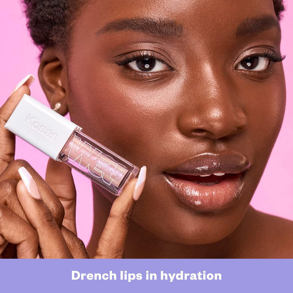 Kosas Wet Lip Oil Gloss – Hydrating Lip Plumping Treatment in Exposed