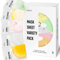 KOSBEAUTY NACIFIC Face Masks – Premium 10-Sheet Variety Pack for All Skin Types | Hyaluronic Acid, Ceramide & Vitamins