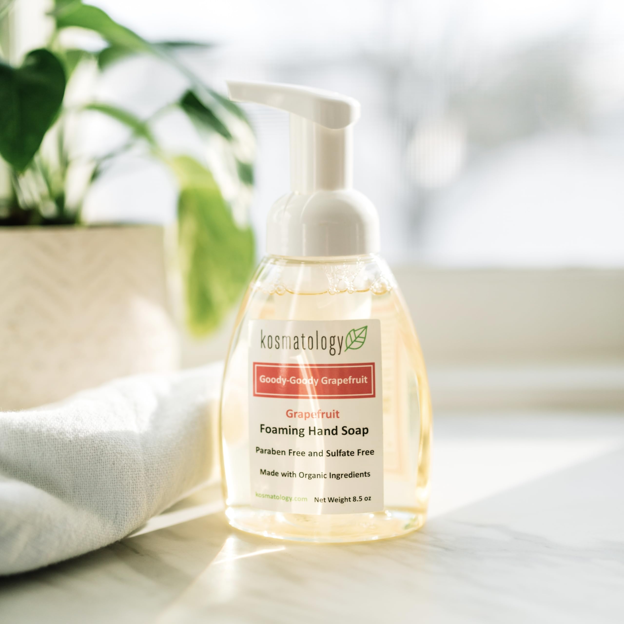 Kosmatology Goody-Goody Grapefruit Foaming Hand Soap | Organic Moisturizing Hand Wash 8.5 fl oz