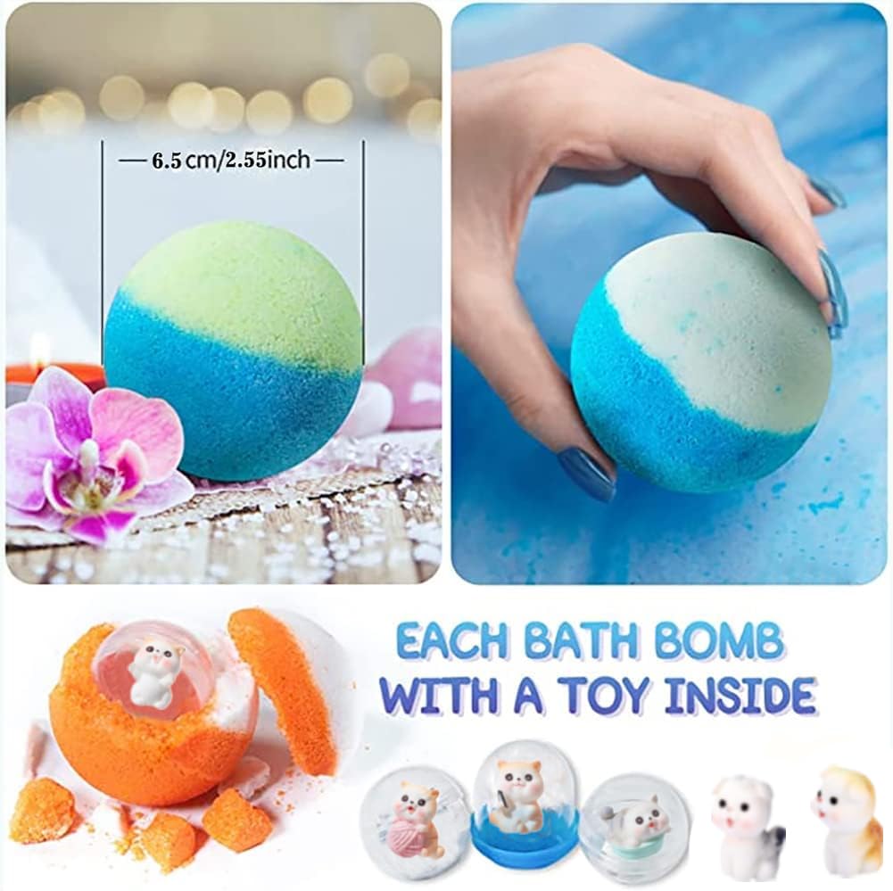 Kottke Kids Bath Bombs with Surprises Inside – 20 Pack Natural Organic Bubble Bath