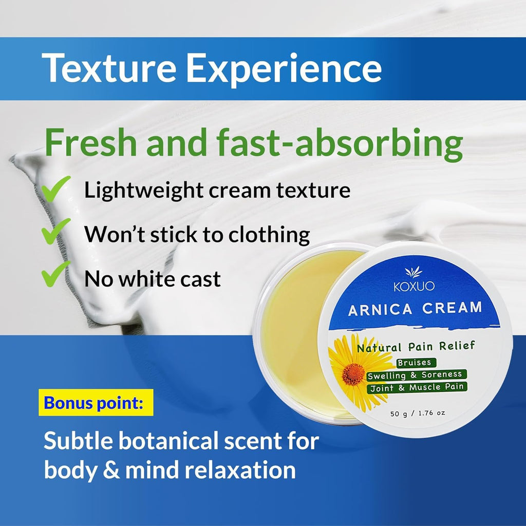 KOXUO Arnica Cream – Balm-Like Face & Body Salve, 50g