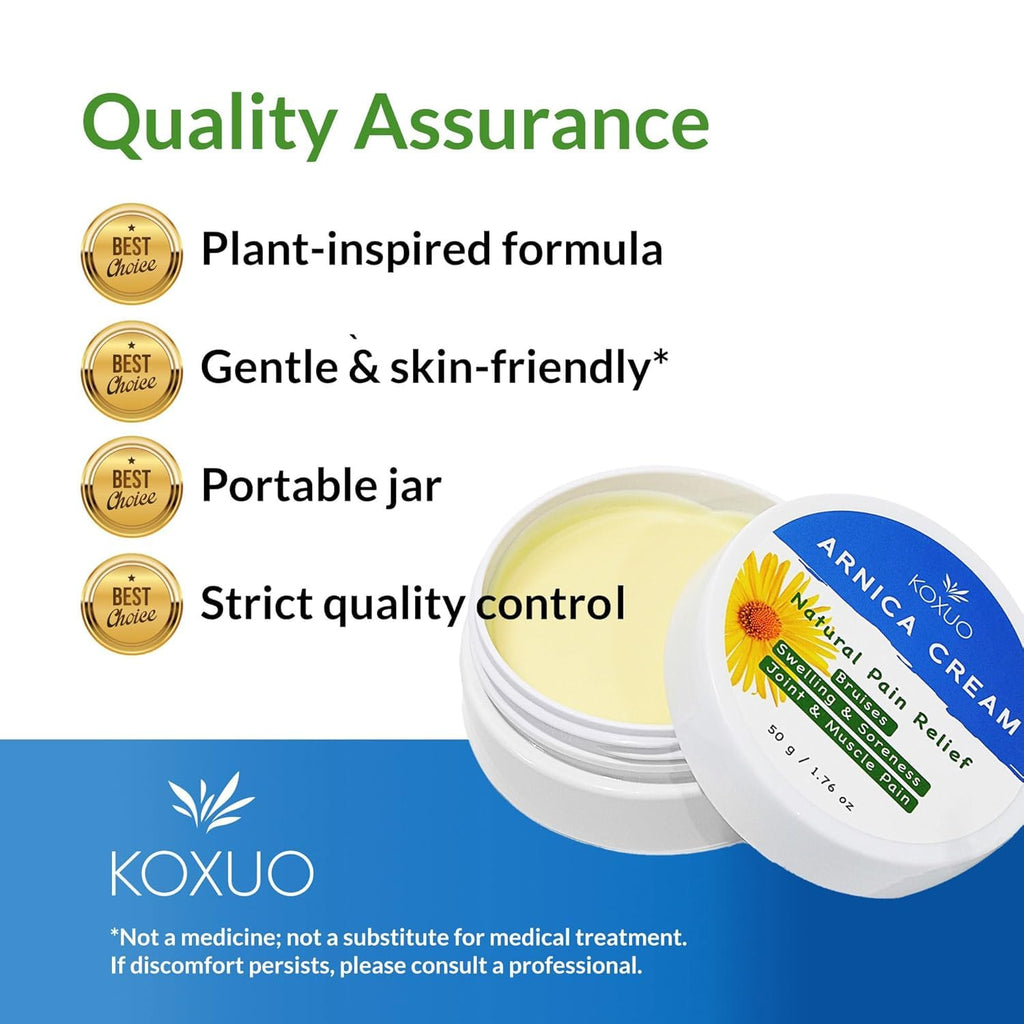KOXUO Arnica Cream – Balm-Like Face & Body Salve, 50g