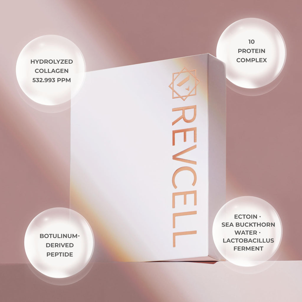 KPRODUCT4U Revcell Vita Collagen Full Face Lifting Mask – 5 Sheets, 95g, White
