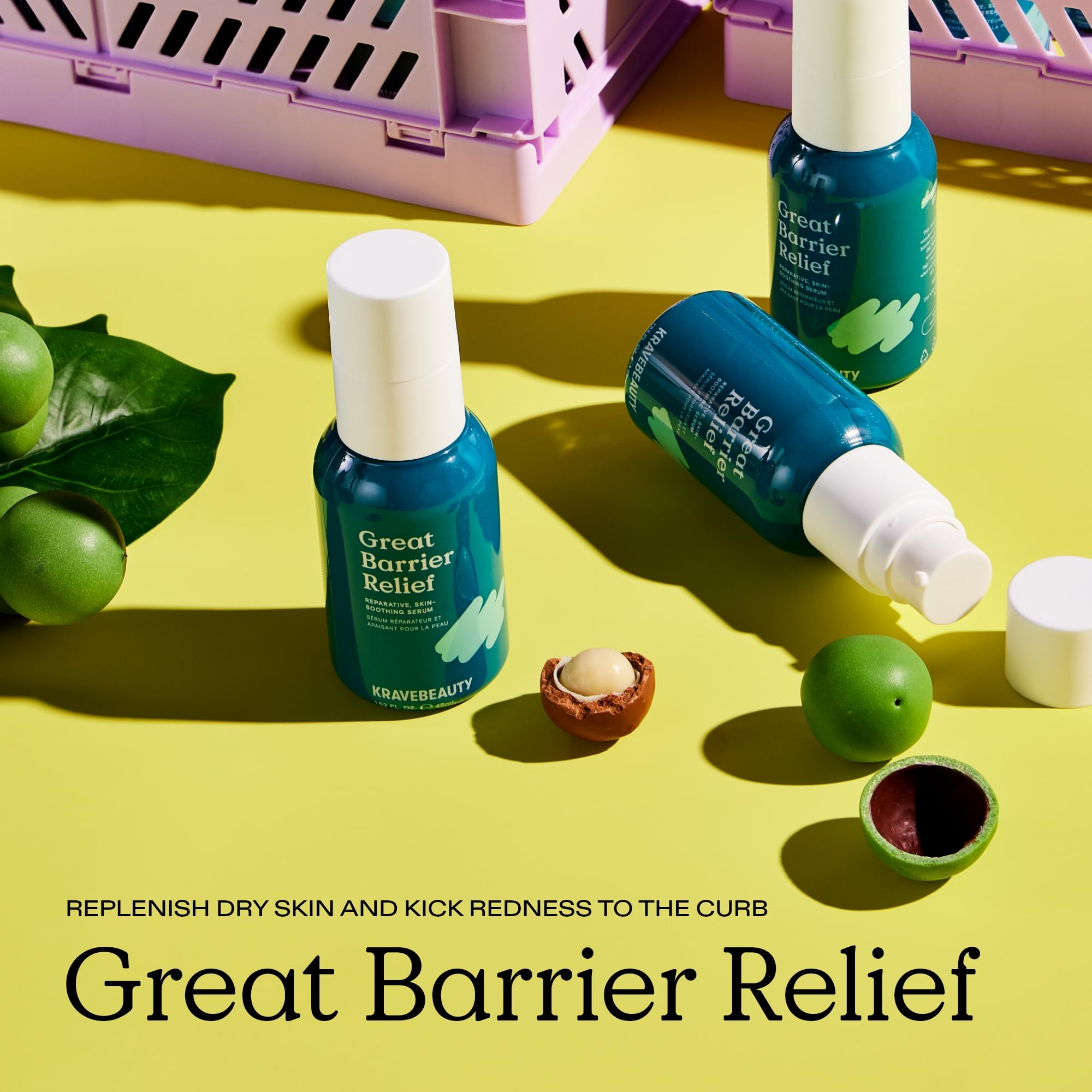 KraveBeauty Great Barrier Relief Serum – Barrier Repair with Tamanu Oil (Vegan)