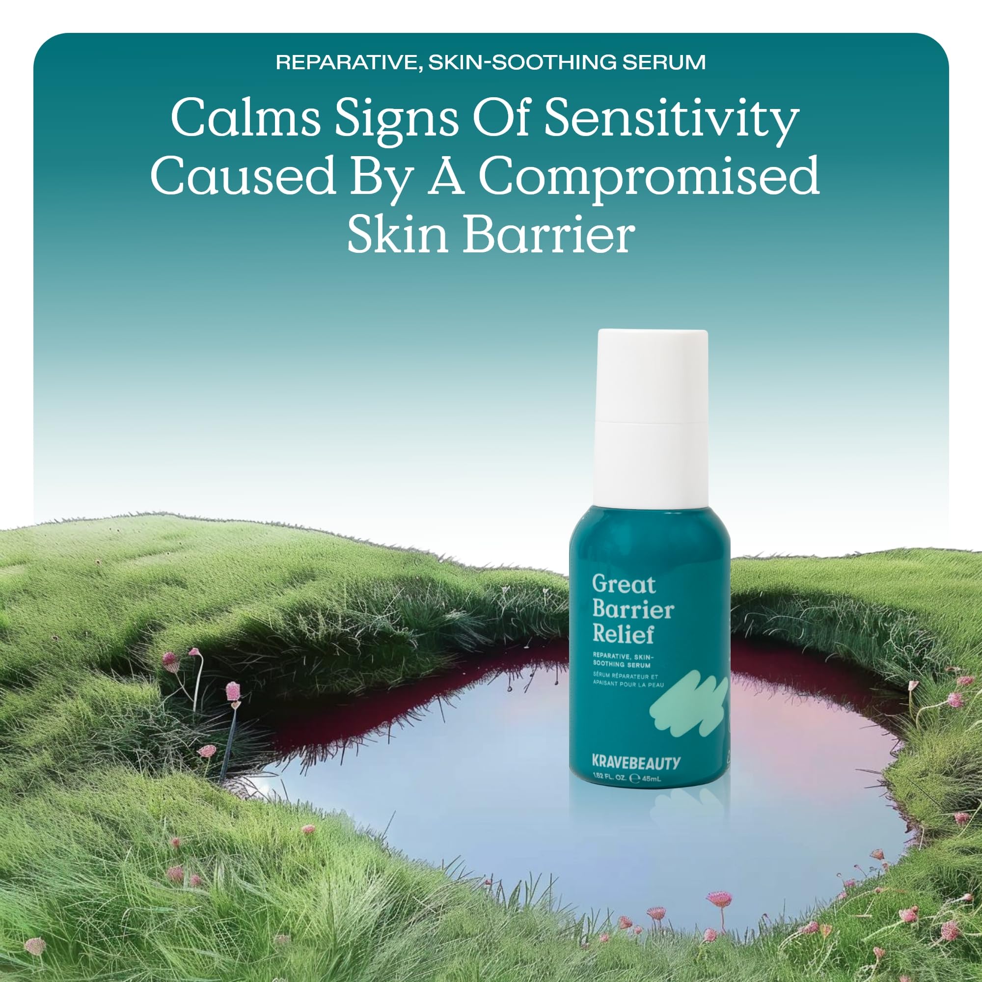 KraveBeauty Great Barrier Relief Serum – Barrier Repair with Tamanu Oil (Vegan)