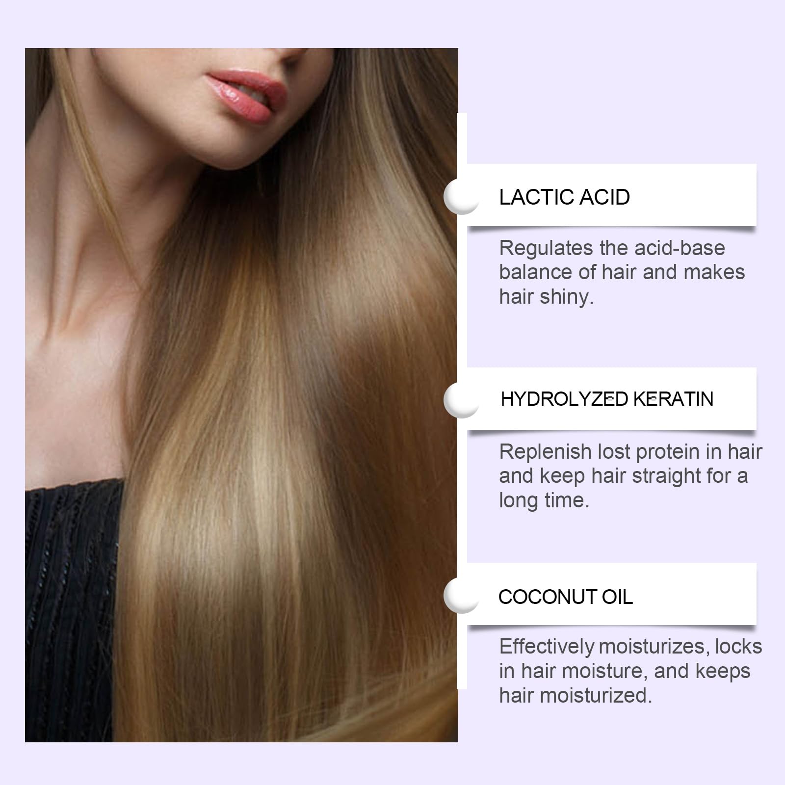 KUHSE Liss Alisado — At-Home Hair Smoothing Treatment for Silkier, Straighter Hair (Lavender)