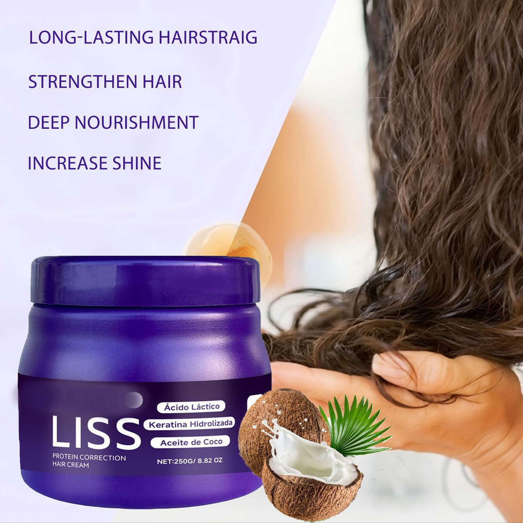 KUHSE Liss Alisado — At-Home Hair Smoothing Treatment for Silkier, Straighter Hair (Lavender)