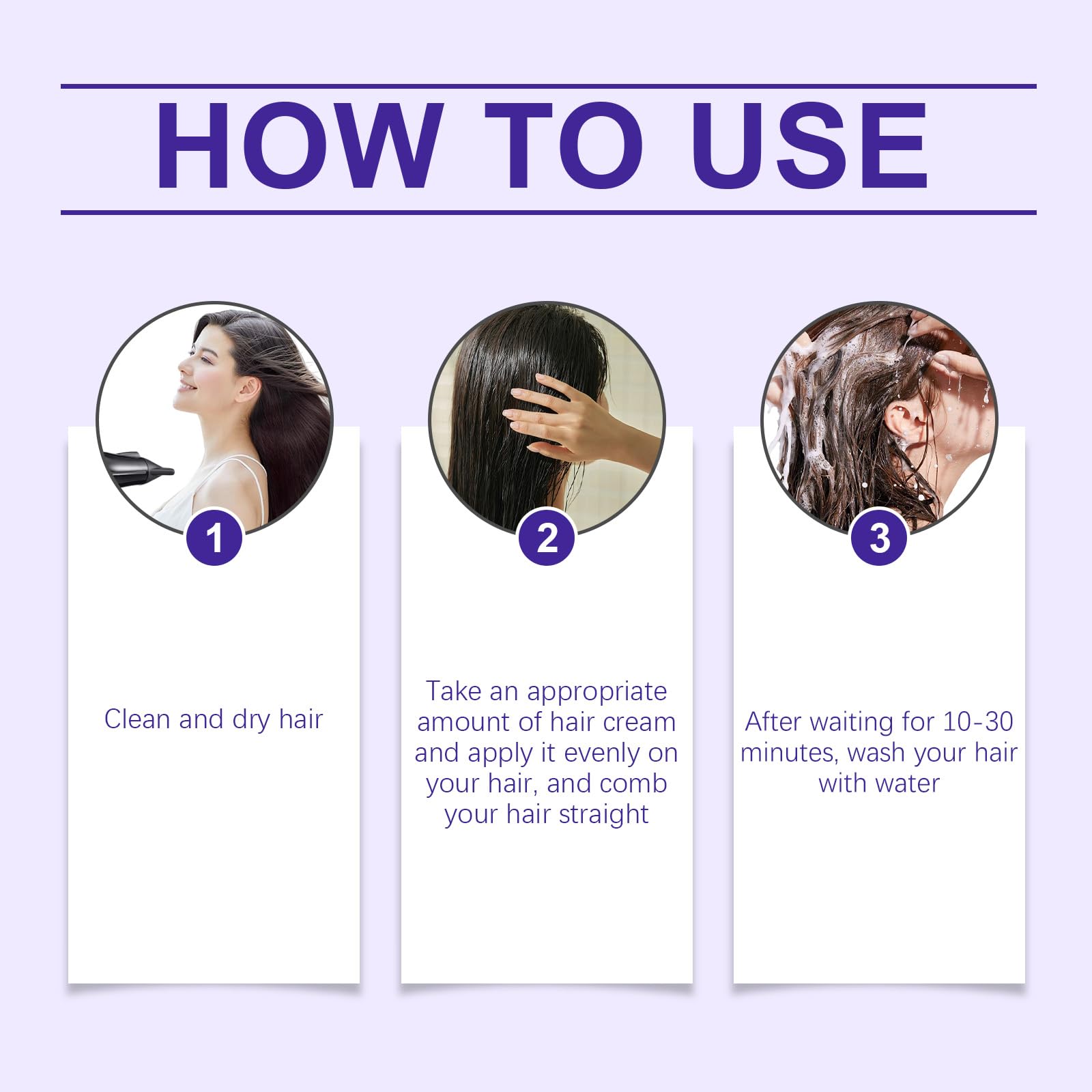 KUHSE Liss Alisado — At-Home Hair Smoothing Treatment for Silkier, Straighter Hair (Lavender)
