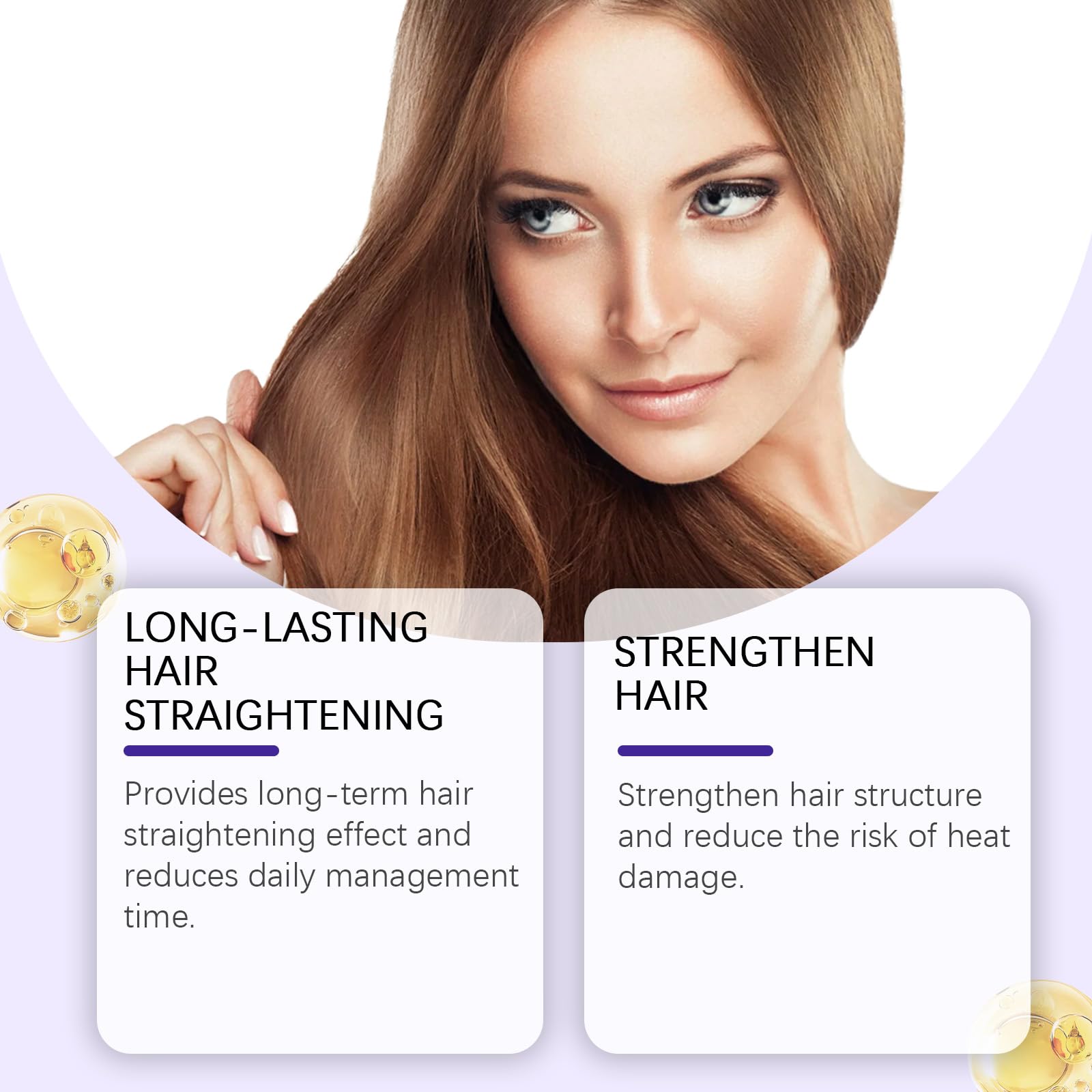 KUHSE Liss Alisado — At-Home Hair Smoothing Treatment for Silkier, Straighter Hair (Lavender)