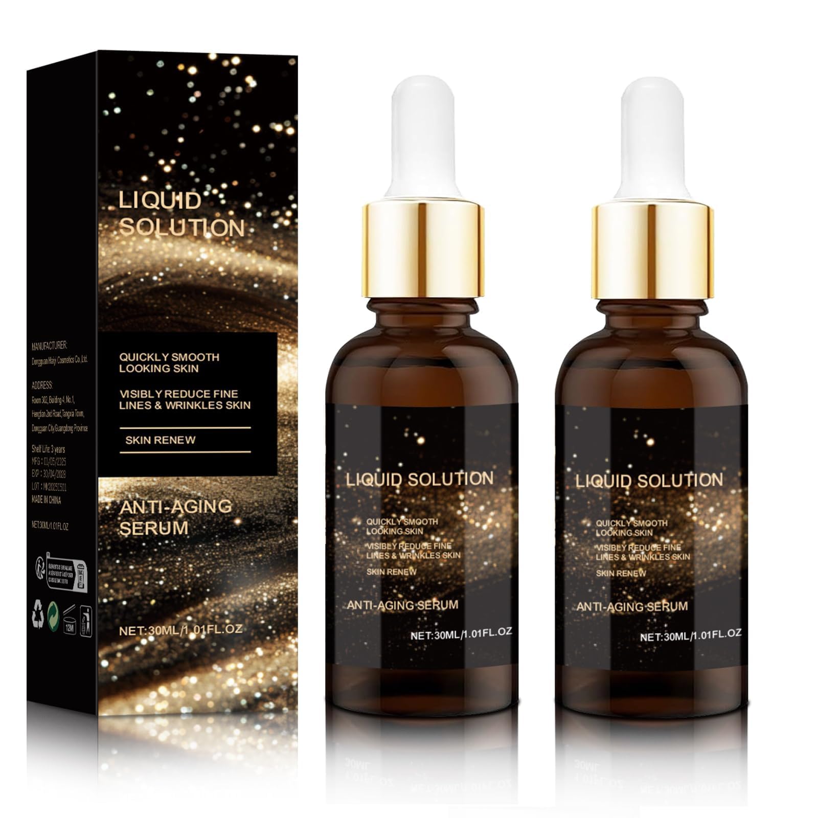 KUKSY Olavita Liquid Solution Anti-Aging Serum – Firming & Hydration for Mature Skin (2pcs)