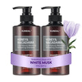 KUNDAL Honey & Macadamia Natural Shampoo with Argan Oil – White Musk, SLS-Free, Paraben & Sulfate Free, 16.9 fl oz x2 | Stocking Stuffers