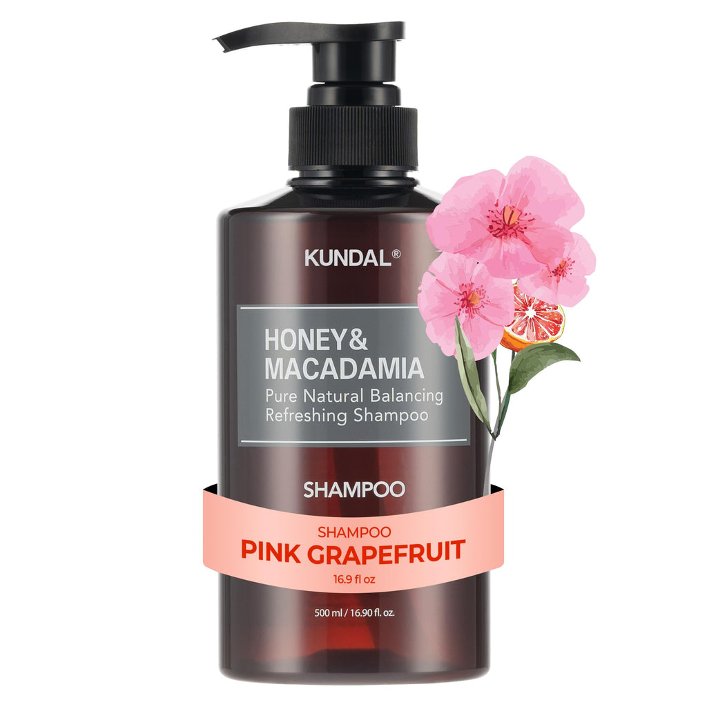 KUNDAL Pink Grapefruit Shampoo – Sulfate Free Moisturizing Shampoo with Argan Oil, 16.9 oz (500 ml)