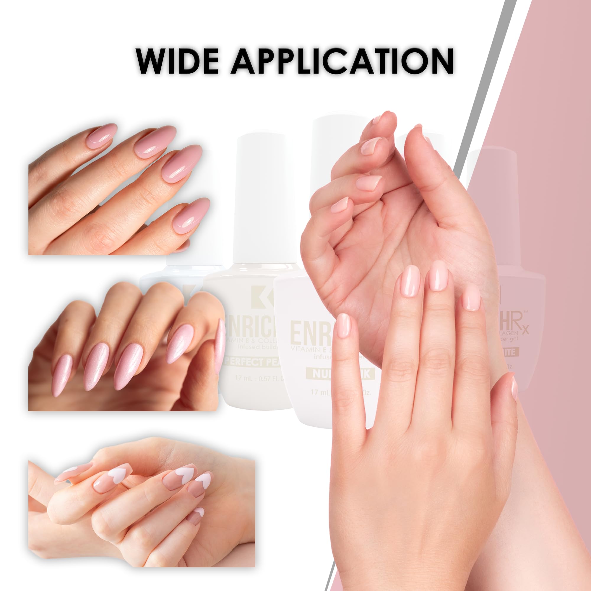 KUPA GelFinity EnrichRx Infused Builder Gel 0.57 fl oz – Nude Pink | Builds Natural Nail Structure