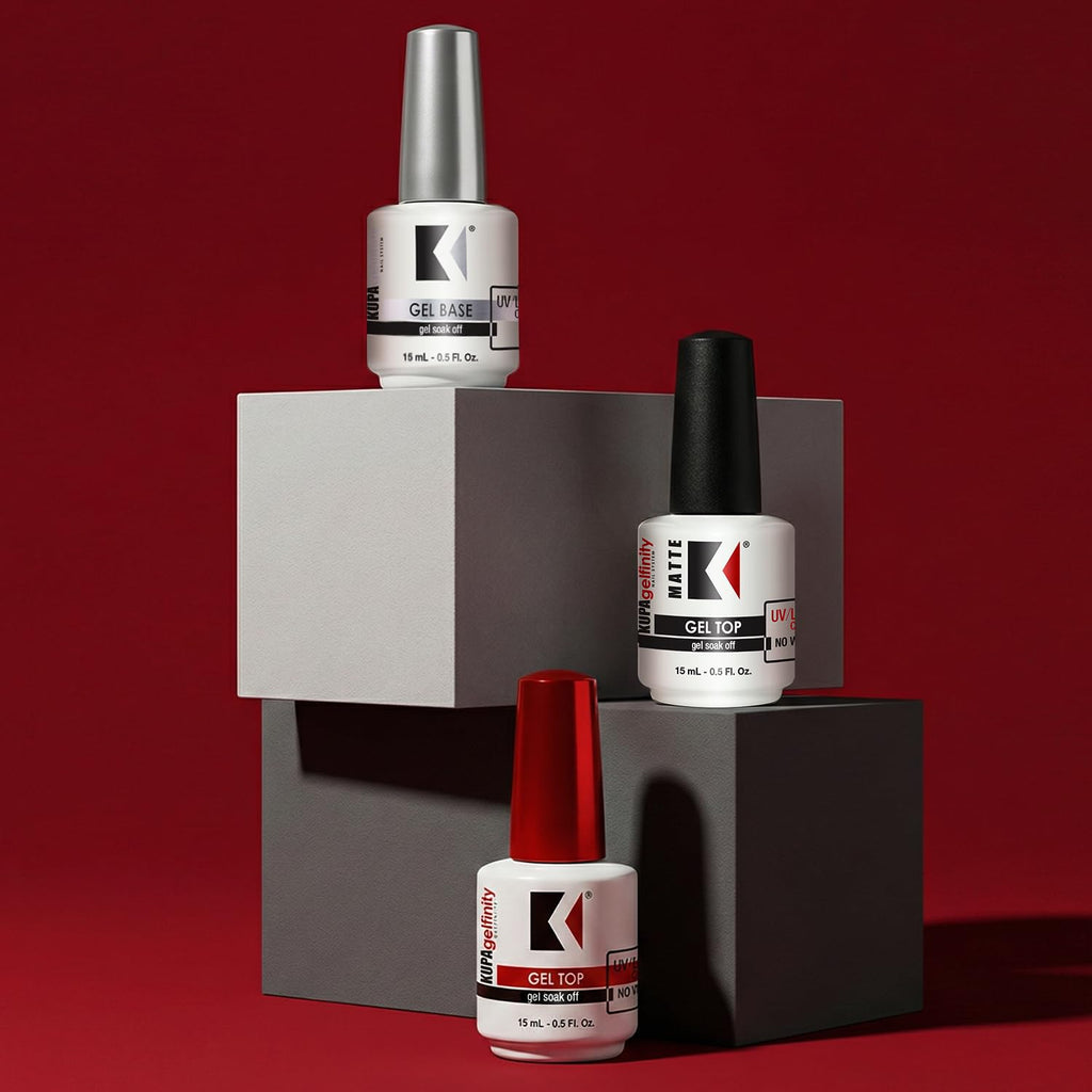 KUPA GelFinity Top Coat – No-Wipe, Soak-Off Gel Finish (8 oz)