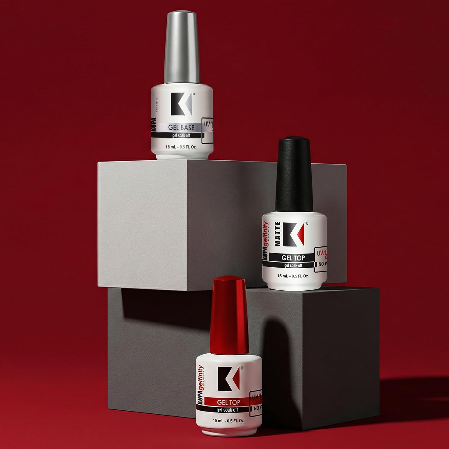 KUPA GelFinity Top Coat – No-Wipe, Soak-Off Gel Finish (8 oz)