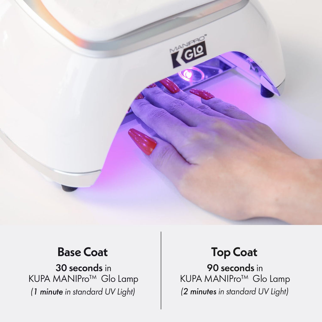KUPA GelFinity Soak Off Gel Top Coat – High Gloss No-Wipe Finish Bundle (8.0 fl oz + 0.5 fl oz)