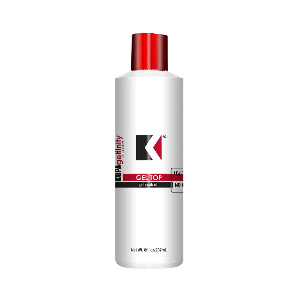KUPA GelFinity Top Coat – No-Wipe, Soak-Off Gel Finish (8 oz)