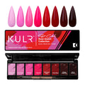 KUPA KULR Solid Cream Gel Nail Polish – Rose Queen (8 Bold Colors) + 1 Brush Included