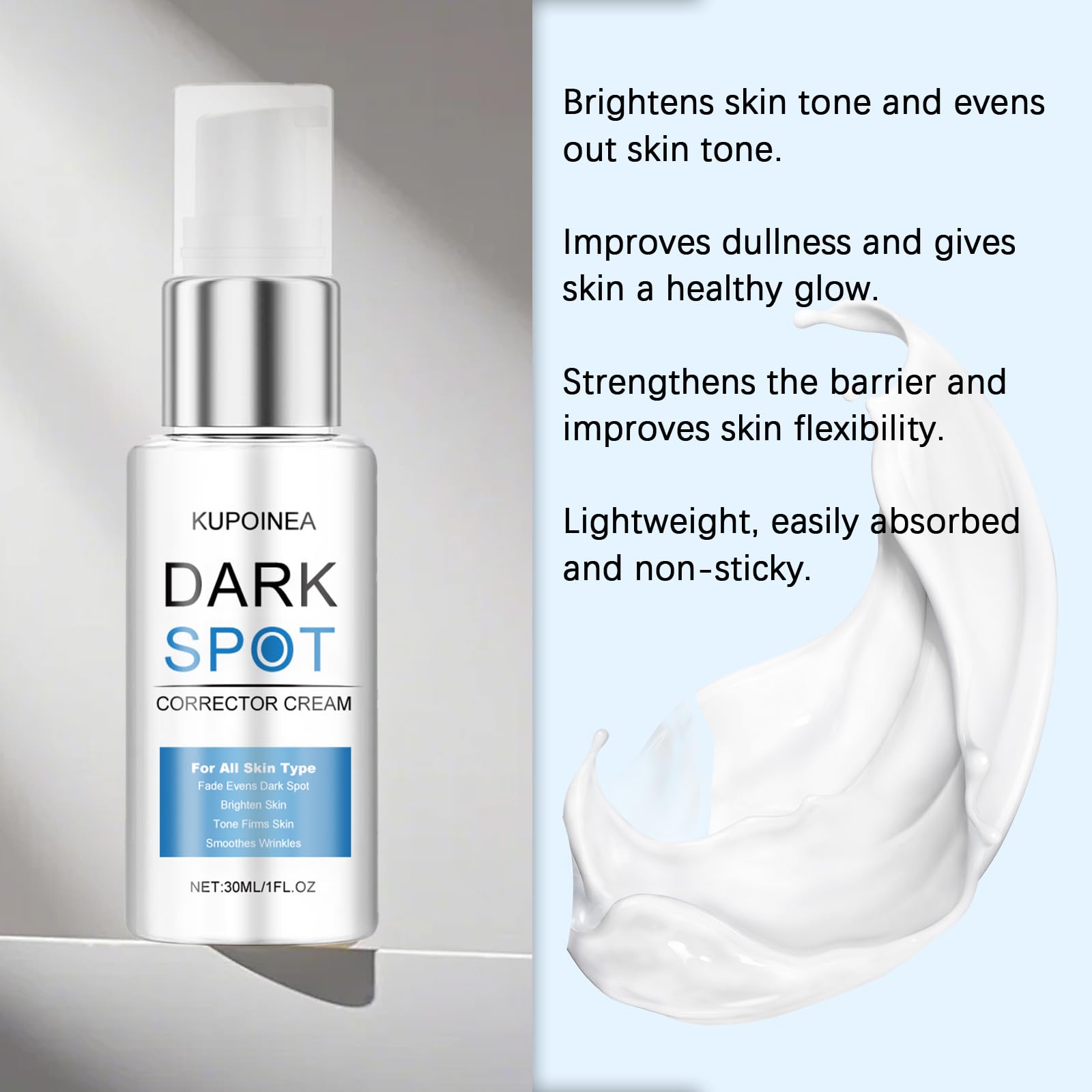 KUPOINEA Retinol Cream for Face – Fade Dark Spots, Niacinamide & Licorice (1 oz)