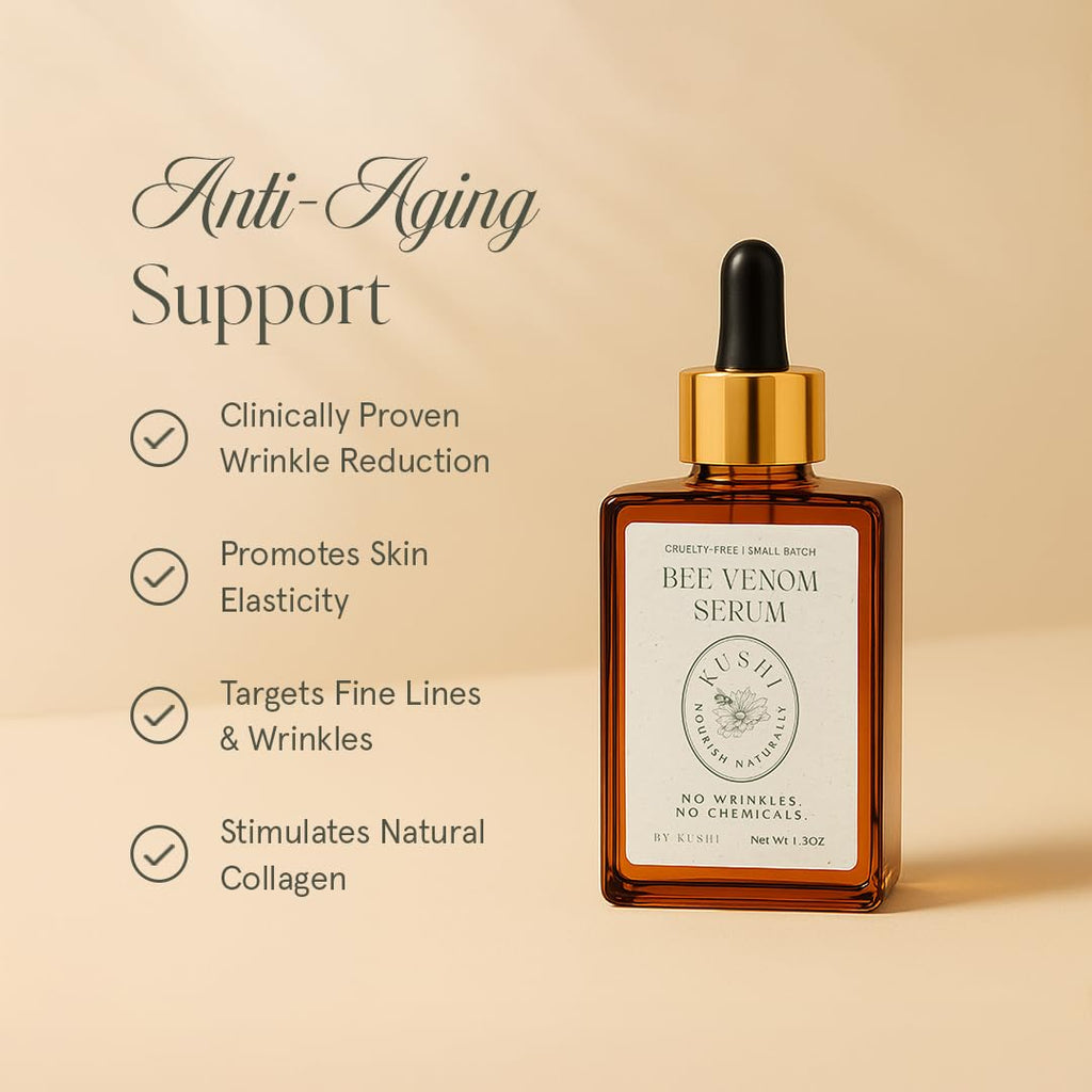 KUSHI Bee Venom Serum – Hydrating & Firming Facial Serum (15ml)