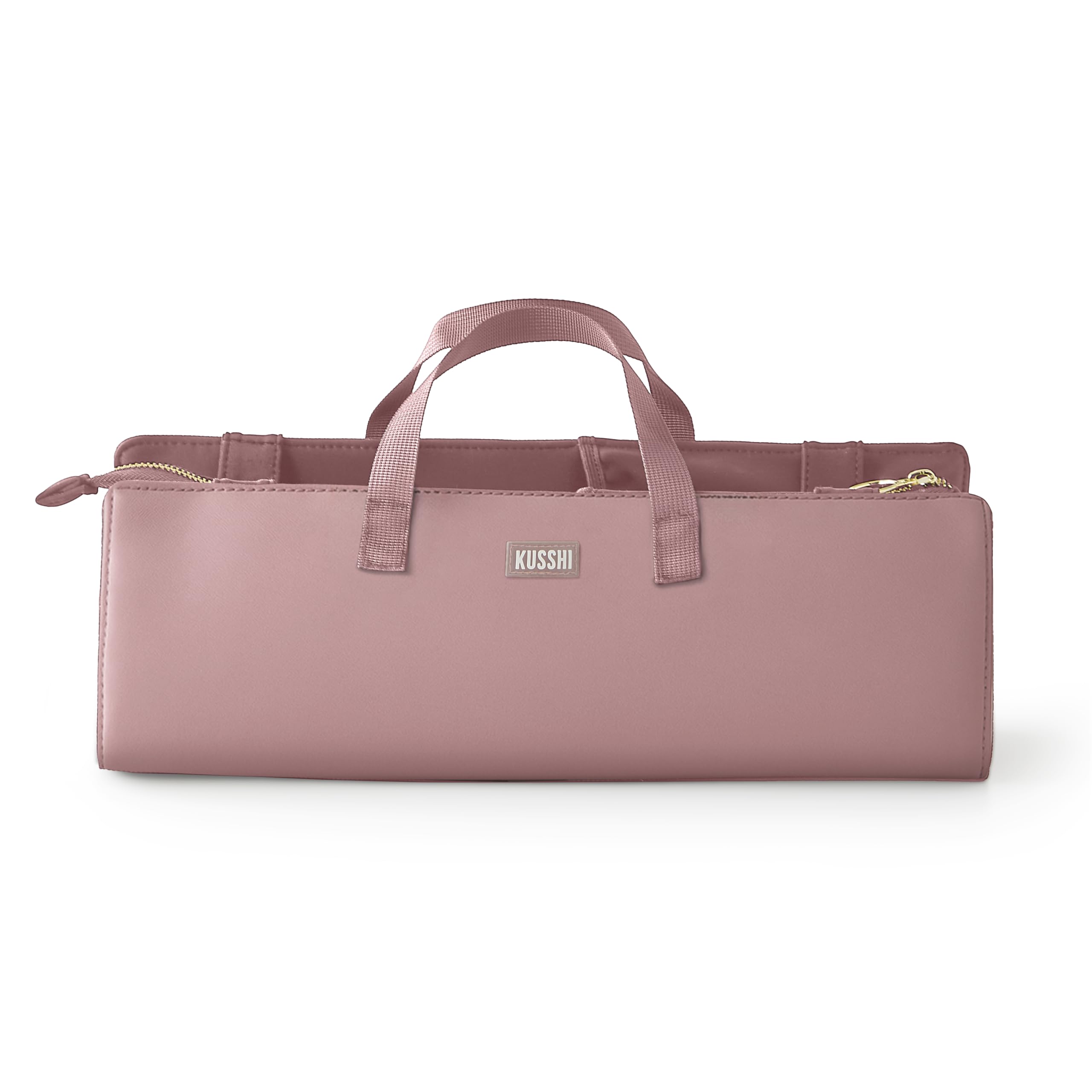 KUSSHI Hair Tools Bag — Oprah’s Favorite Things Winner | Neoprene Travel Organizer (Mauve)