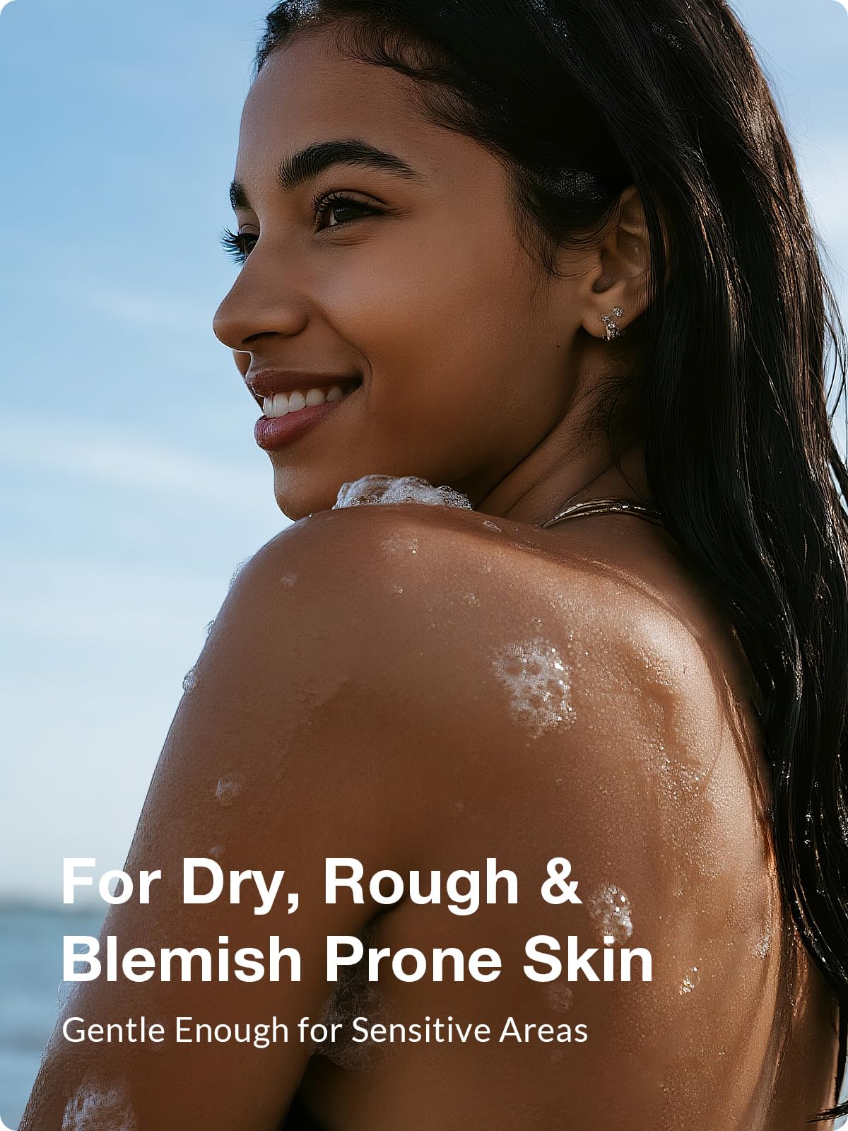 Kustie Pomegranate Jam Body Wash with Real Strawberry Seeds & Niacinamide – Brightening, Gentle Exfoliating Shower Gel – 19.6 fl oz