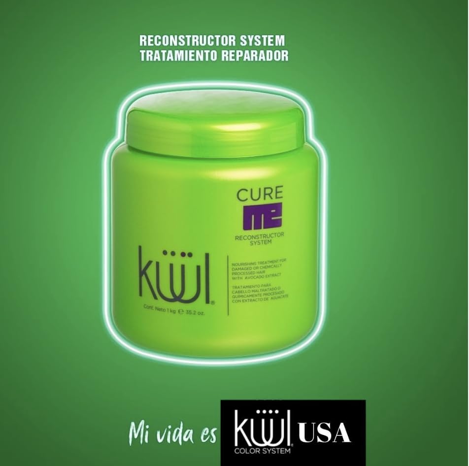 Kuul Cure Me Reconstructor 35.2 oz – Avocado Hair Repair Treatment for Damaged Hair