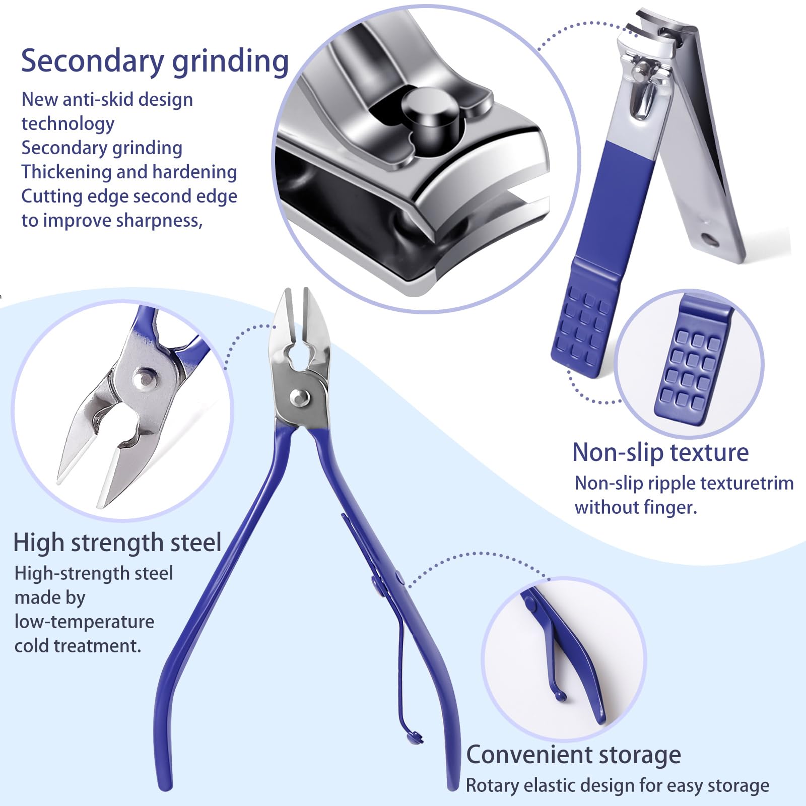 KV.YSHQLNE 32-in-1 Manicure Set | Professional Nail & Pedicure Kit with Travel Case