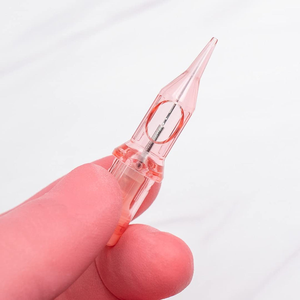 Kwadron Optima Professional Permanent Makeup Cartridge – 1 Round Liner, 0.35mm Long Taper, Box of 20