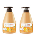 Kwailnara WELCOS Yuzu Milk Body Lotion & Body Wash Set – Brightening & Hydrating Korean Skincare (560g Each)