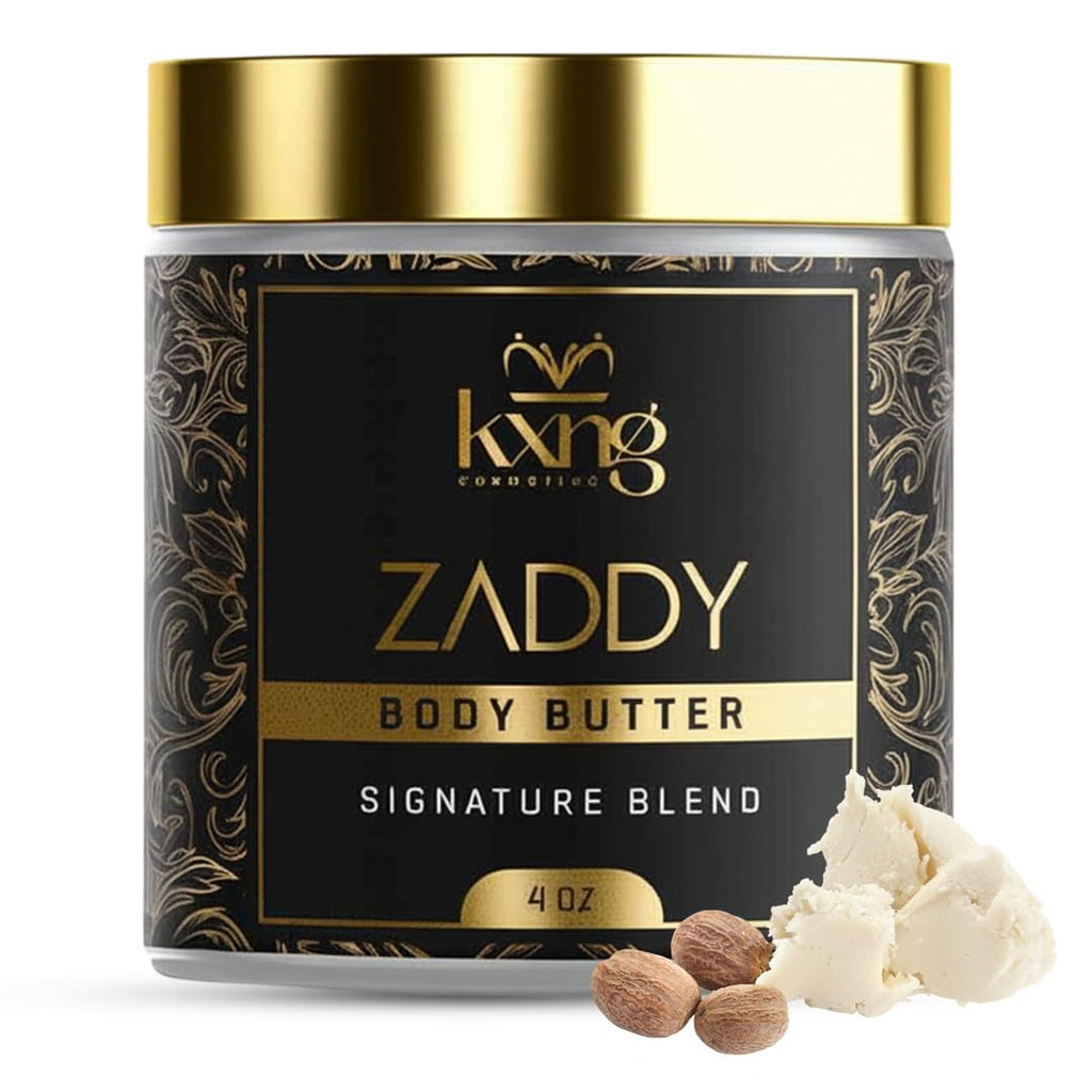 KXNG Cosmetics Organic Shea Body Butter Cream – 4oz | Hydrating, Non-Greasy Moisturizer