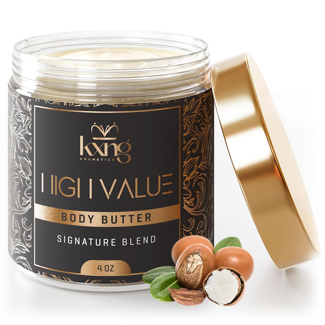KXNG Cosmetics Shea Body Butter Cream – 4oz | Organic Hydration for All Skin Types