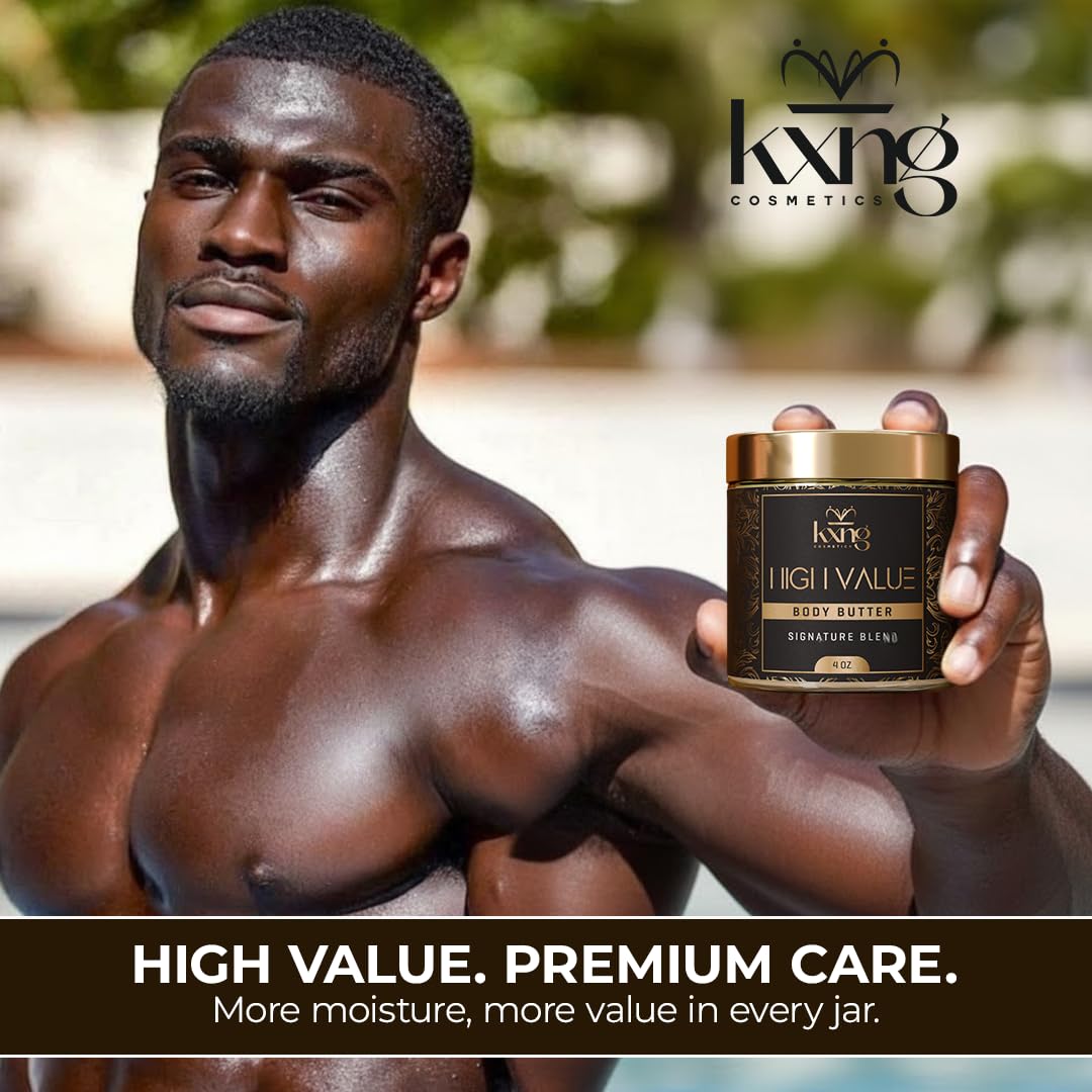 KXNG Cosmetics Shea Body Butter Cream – 4oz | Organic Hydration for All Skin Types
