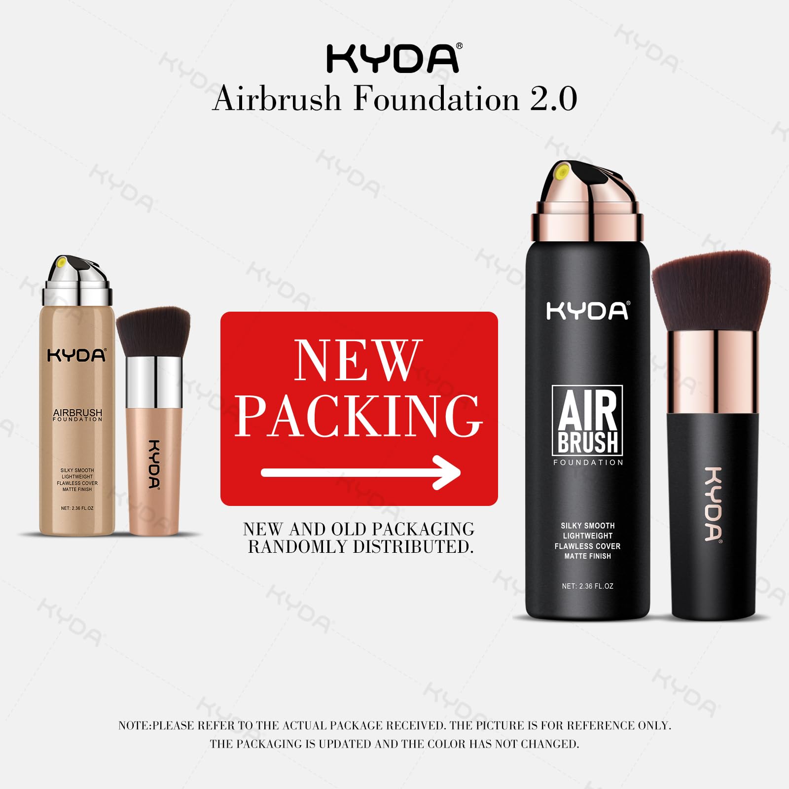 KYDA AirBrush Foundation Spray – Lasting Matte Foundation #120 Classic Ivory