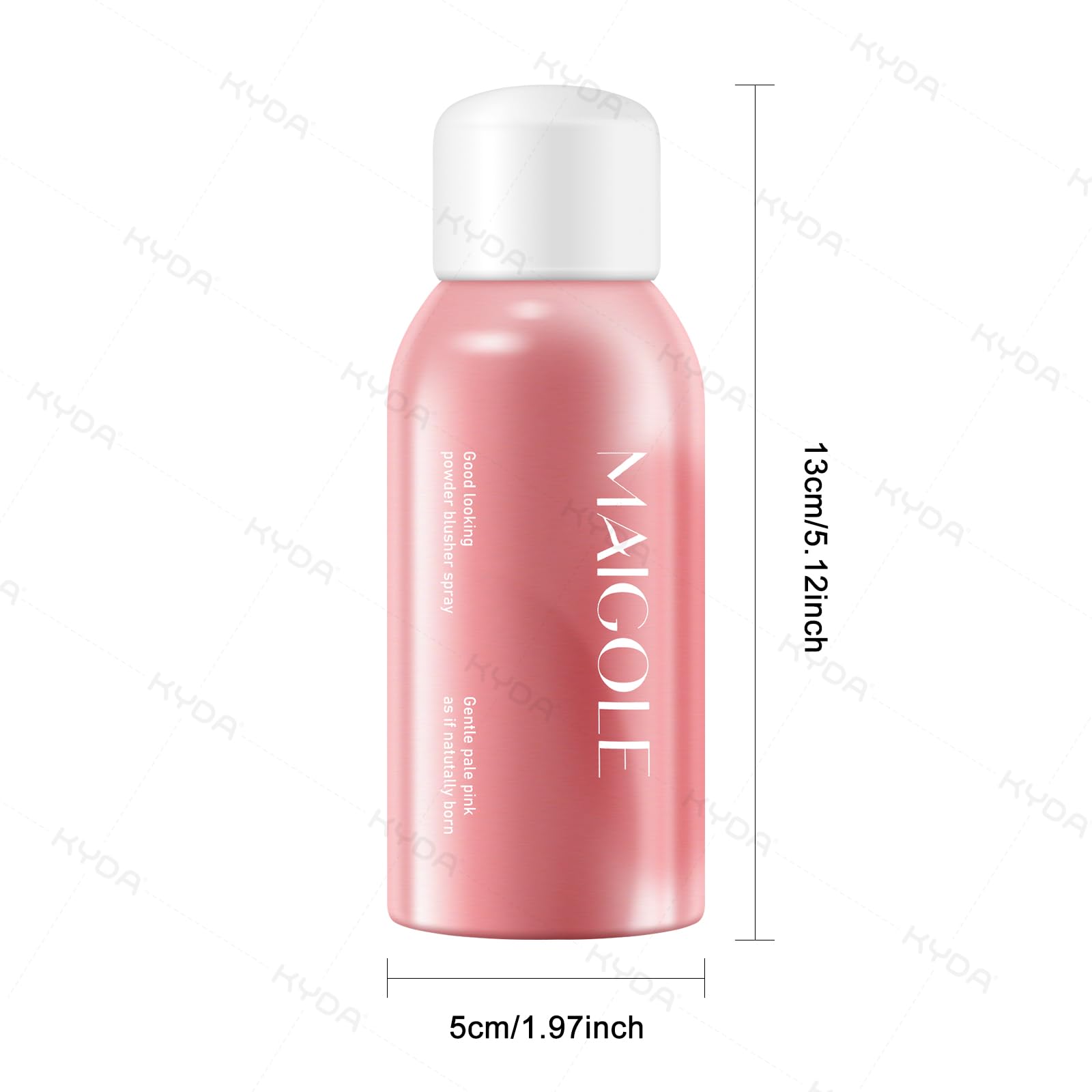 KYDA Liquid Blush Spray Natural Pink | Buildable Dewy Glow, 1.69 fl oz