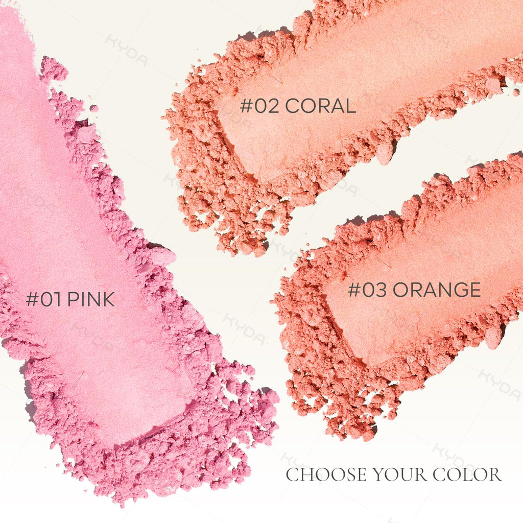 KYDA Pink Baked Blush – Multi-Tone Glow Powder for Cheeks & Highlight (0.53 oz)