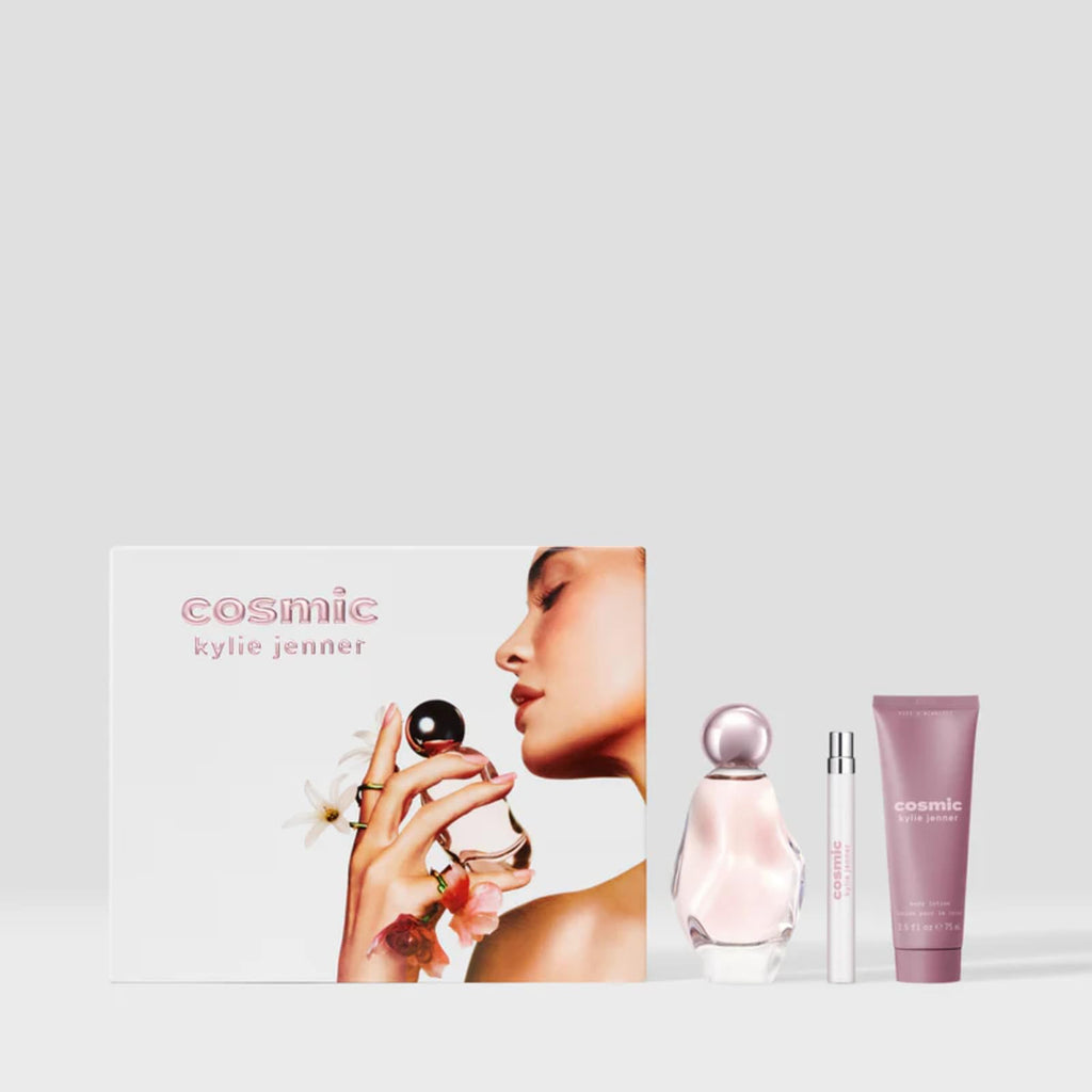 Cosmic Kylie Jenner 3-Piece Gift Set – 50ml EDP, 75ml Body Lotion, 10ml Pen Spray