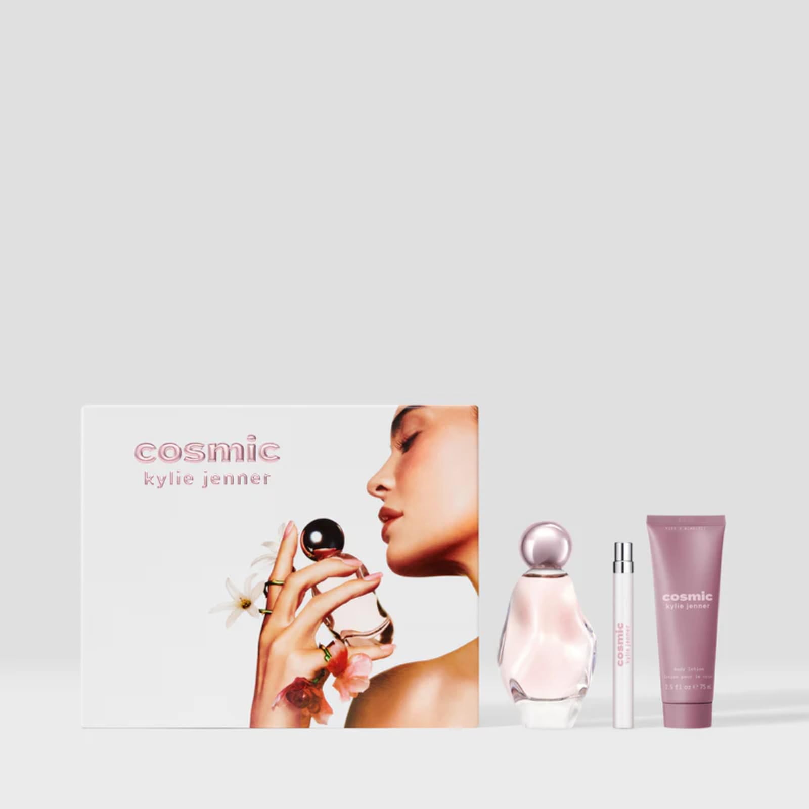 Cosmic Kylie Jenner 3-Piece Gift Set – 50ml EDP, 75ml Body Lotion, 10ml Pen Spray