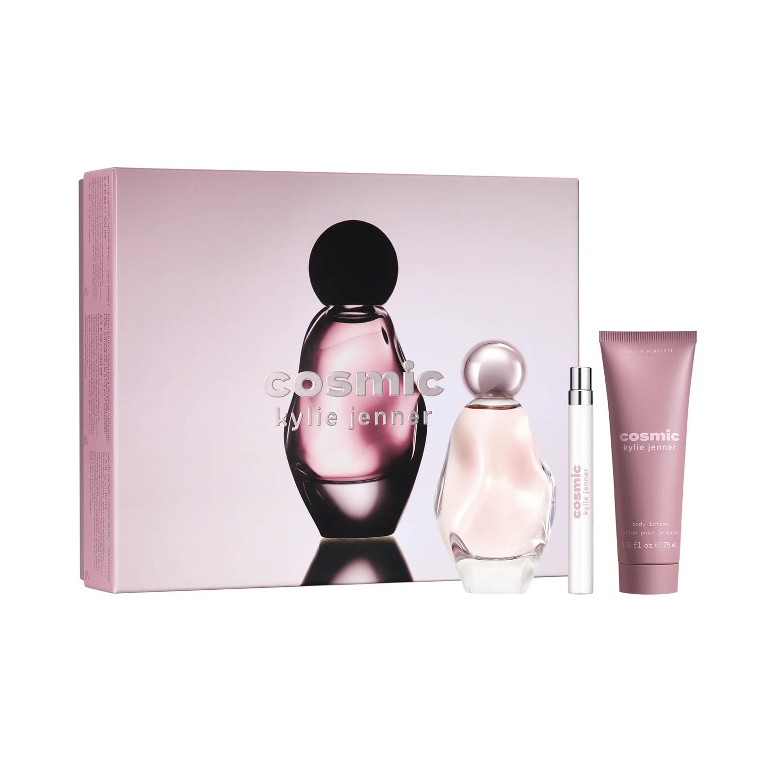 Cosmic Kylie Jenner 3-Piece Gift Set – 50ml EDP, 75ml Body Lotion, 10ml Pen Spray