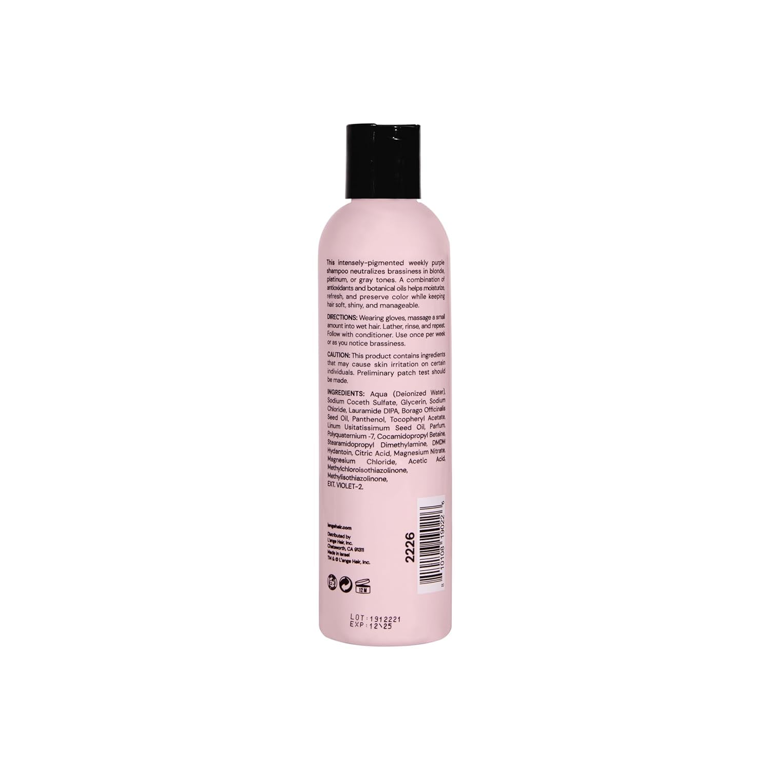 L'ANGE HAIR Violet Purple Toning Shampoo | Neutralize Brass & Protect Color