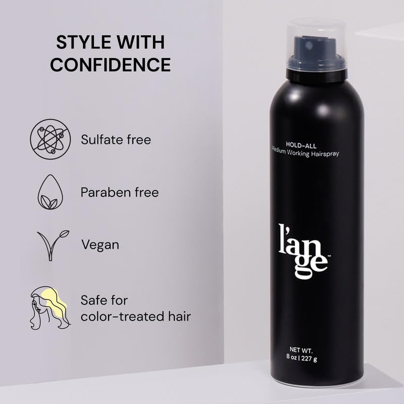 L'ANGE HAIR Hold-All Medium Working Hairspray | Brushable, Flexible Hold | 8 oz