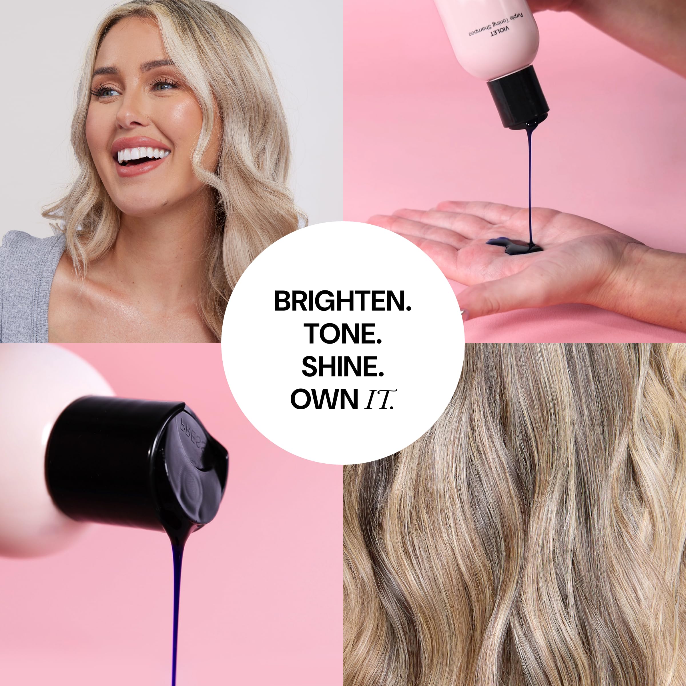 L'ANGE HAIR Violet Purple Toning Shampoo | Neutralize Brass & Protect Color