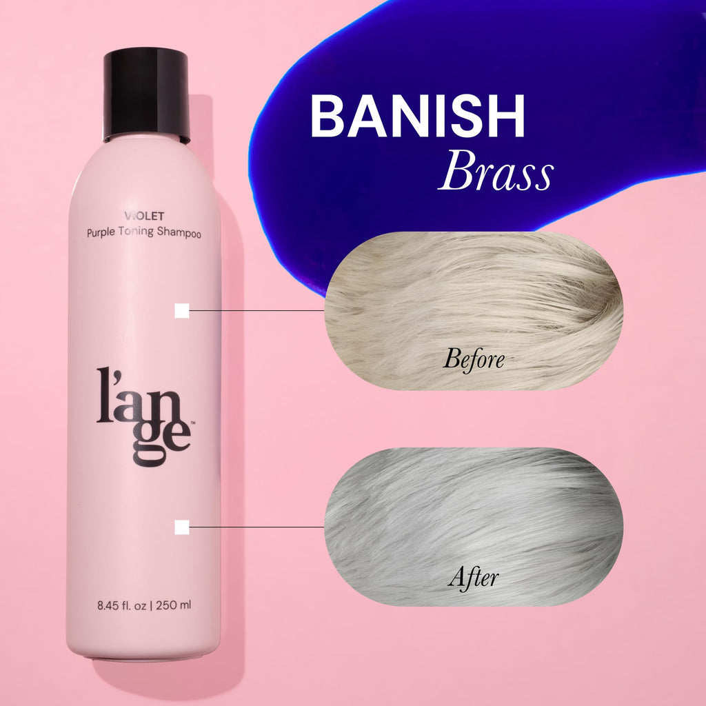 L'ANGE HAIR Violet Purple Toning Shampoo | Neutralize Brass & Protect Color