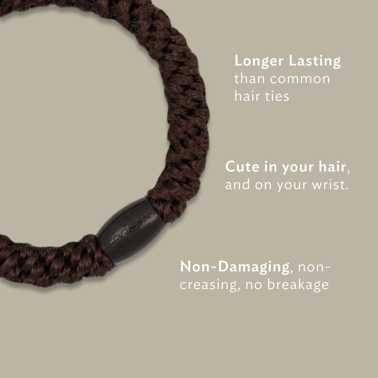 L. Erickson Grab & Go Ponytail Holders Atlantic 15-Pack | Strong Hold, Gentle, Damage-Free