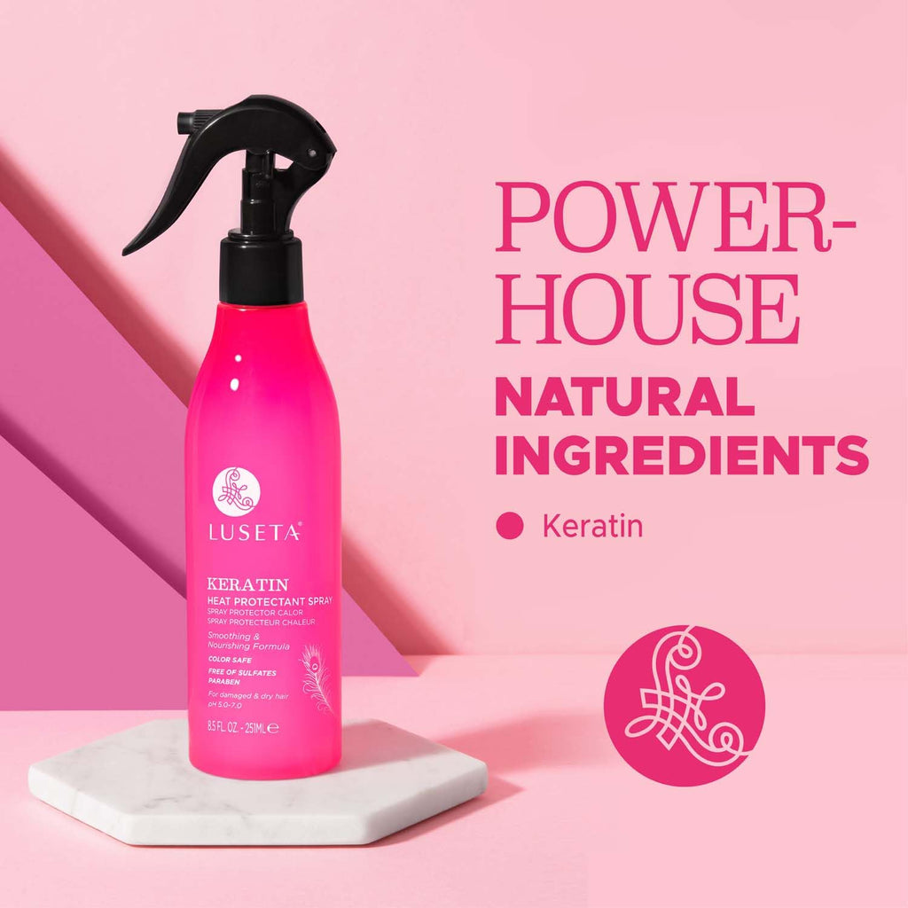 L Luseta Keartin Heat Protectant Spray — Smoothing & Thermal Protection (8.5oz)