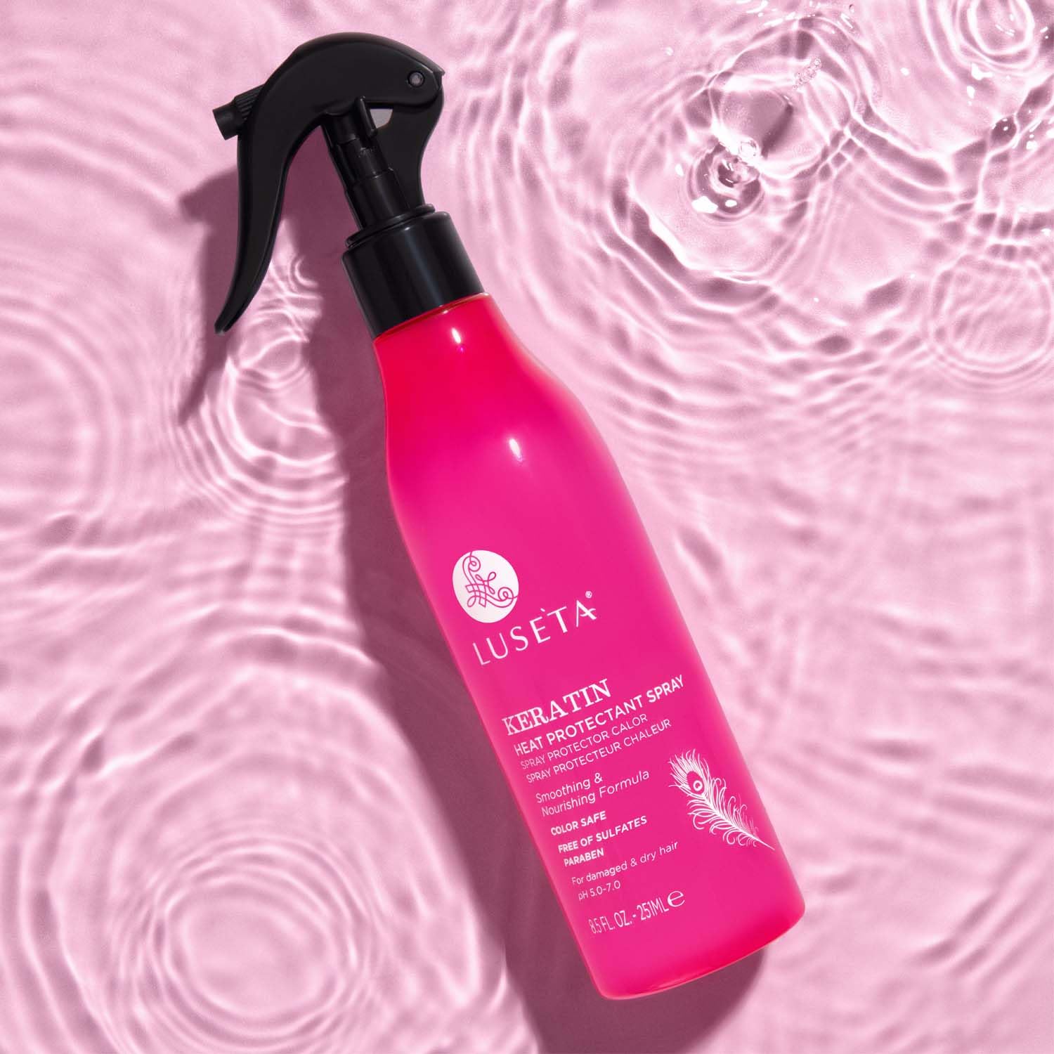 L Luseta Keartin Heat Protectant Spray — Smoothing & Thermal Protection (8.5oz)