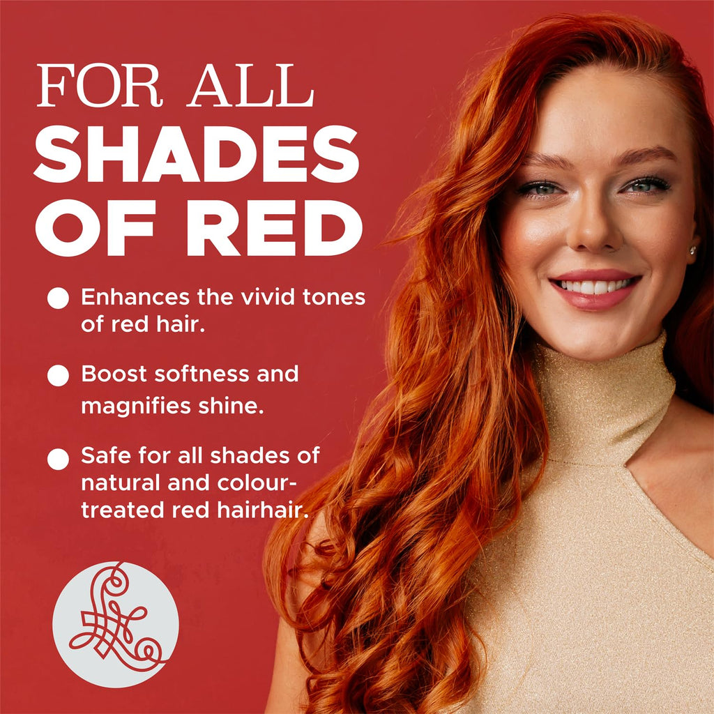 L LUSETA Luseta Red Hair Shampoo & Conditioner Set – Color Safe, Sulfate & Paraben Free, Copper Brightening