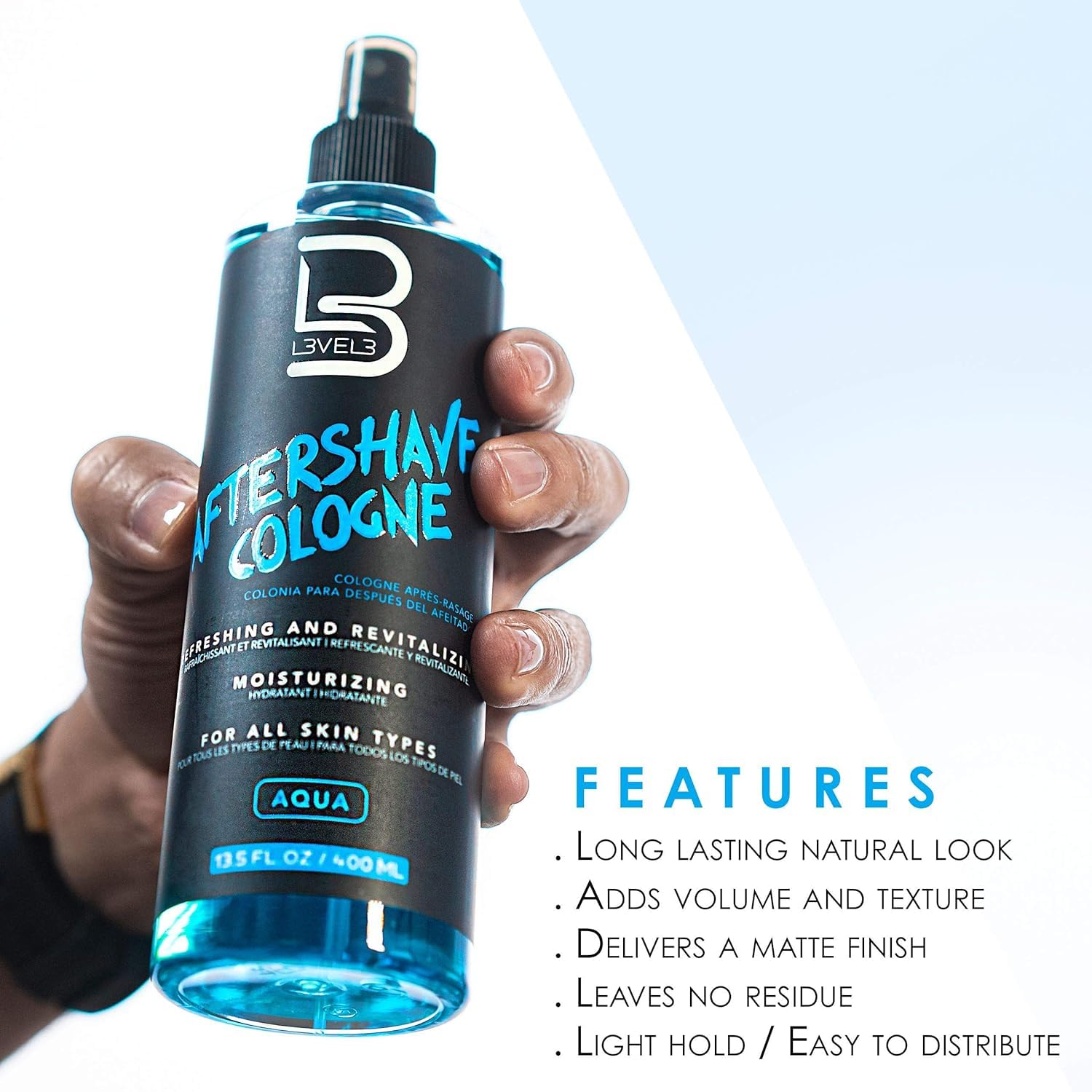 L3 Level 3 After Shave Spray Cologne – Fresh Scent & Moisturizing Post-Shave (13.5 fl oz)